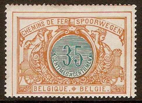 Belgium 1902 35c Green and buff. SGP114.